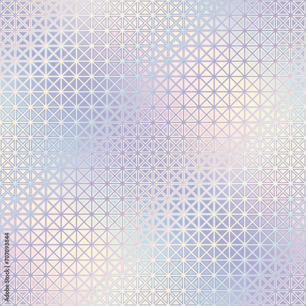 Poster Geometric abstract triangles pattern. Seamless vector pattern