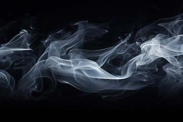 smoke on black