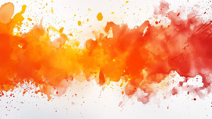 水彩画インクの背景画像_オレンジ色
Abstract colorful orange color painting illustration. Background of watercolor splashes [Generative AI]	