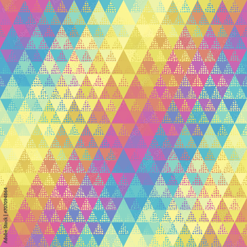 Poster colorful aztec fabric, wallpaper and home decor. abstract seamless tileable pattern. triangles aztec