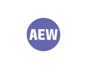 AEW LOGO DESIGN VECTOR TEMPLATE