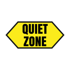 Quiet zone symbol icon