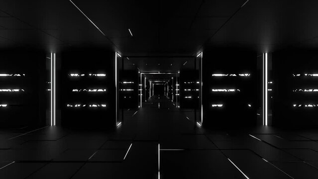 VJ トンネル フラッシュ サイバー 回廊 白 [ループ対応] [別Verあり]