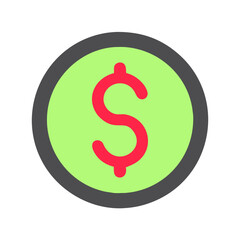 dollar sign icon	