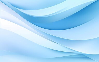 Light blue paper waving abstract banner design. Wavy vector background. generative ai