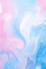 Pastel sky blue seamless marble pattern with psychedelic swirls 