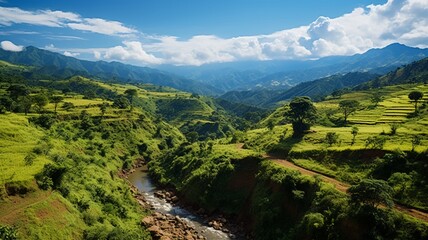 Most wonderful natural landscape colombia wallpaper image Ai generated art