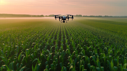 Drone Over the Corn Field