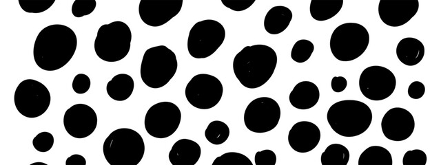 Hand drawn abstract texture. Vector scribble, dots, and strokes collection. Doodle shapes. Trendy illustration. Graphic vector freehand texture. Black Ink dots isolated on a white background.