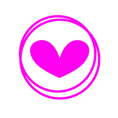 Love Icon With Circle