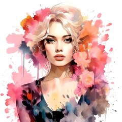 Beautiful Woman: Fashion Illustration in Watercolor