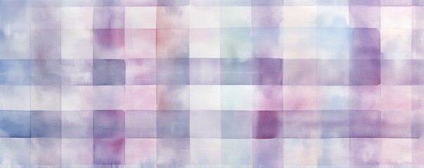 Pewter vintage checkered watercolor background.