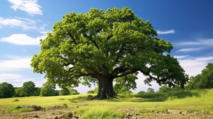Fototapeta na wymiar Large tree, ten years old, incredible, lovely scenery