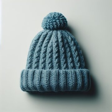 blue wool cap
