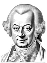 Portrait of Mozart, generative AI
