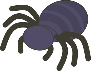 Spider Flat Illustration