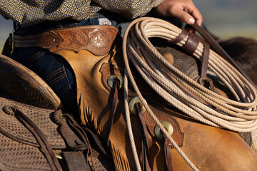 Western cowboy details