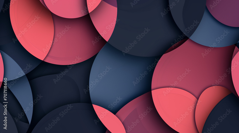 Aufkleber abstract geometry pattern artwork, pattern with circles, abstract modern design flat texture geometr