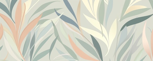 Sage repeated soft pastel color vector art line pattern