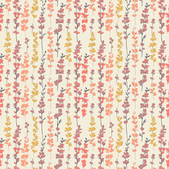 Coral bells seamless pattern. Can be used for gift wrapping, wallpaper, background