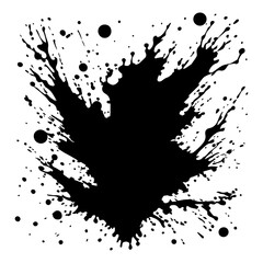 Black splashes. Vector illustration