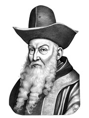 Nostradamus, Michel de Nostredame (December 1503 – July 1566), generative AI	