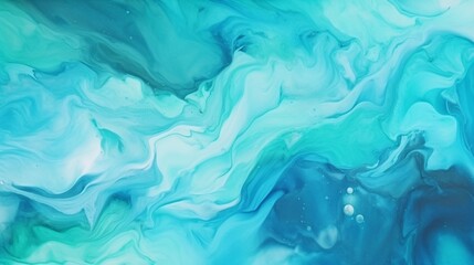 Teal, blue, and green abstract watercolor paint background with a liquid, flowing feel for backdrop and banner
