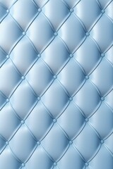 Seamless light pastel blue diamond tufted upholstery background texture