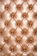 Seamless light pastel bronze diamond tufted upholstery background texture 