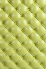 Seamless light pastel chartreuse diamond tufted upholstery background texture