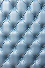 Seamless light pastel cobalt blue diamond tufted upholstery background texture