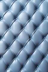 Seamless light pastel indigo diamond tufted upholstery background texture 