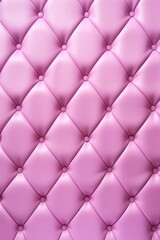 Seamless light pastel fuchsia diamond tufted upholstery background texture 