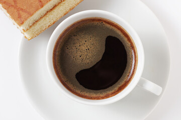 Coffee and Sponge cake