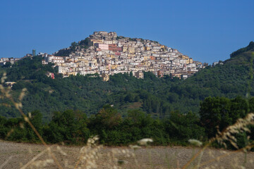 Fototapeta na wymiar View of Calitri, in Avellino province, Italy