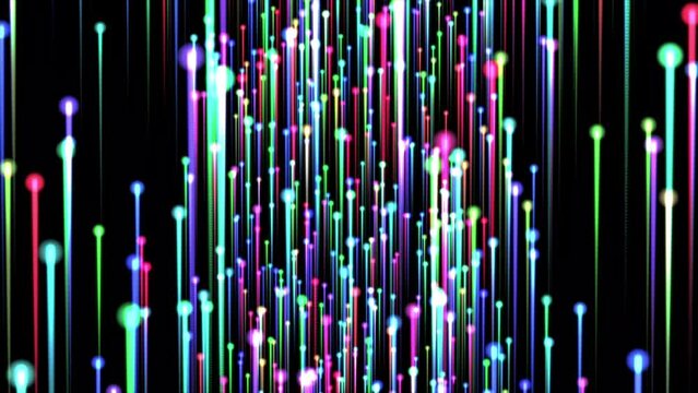 Particular comets pillar motion, abstract graphic background.