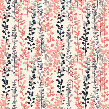 Coral bells seamless pattern. Can be used for gift wrapping, wallpaper, background