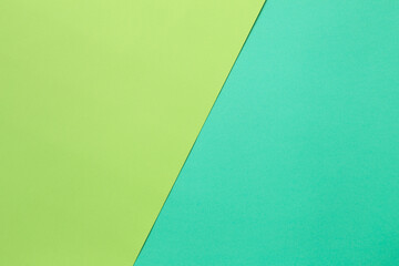 two green color paper background