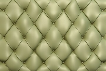 Fototapeta na wymiar Seamless light pastel olive diamond tufted upholstery background texture