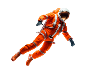 Space exploration concept. Astronaut in suit. 