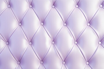 Seamless light pastel purple diamond tufted upholstery background texture 