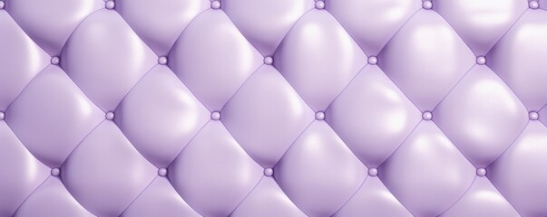 Seamless light pastel purple diamond tufted upholstery background texture 