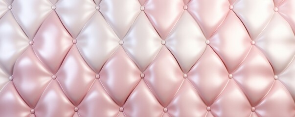 Seamless light pastel rose diamond tufted upholstery background texture