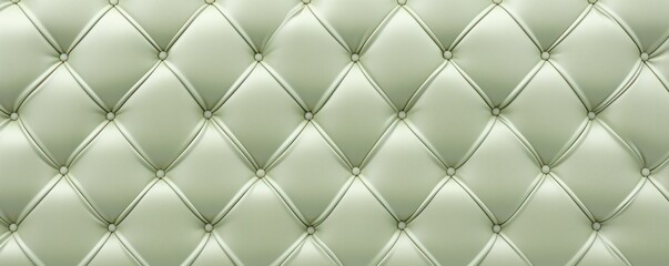 Seamless light pastel sage diamond tufted upholstery background texture 