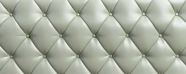 Seamless light pastel sage diamond tufted upholstery background texture 