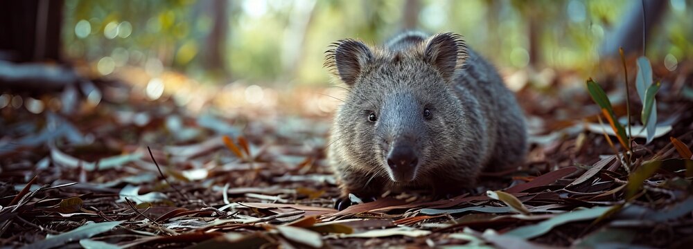 Critically Endangered Northern Hairy-Nosed Wombat in Epping Forest National Park