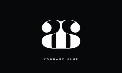 AA, AA Abstract Letters Logo Monogram