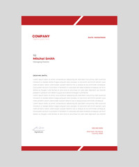 Minimalist concept business style professional and modern letterhead template design