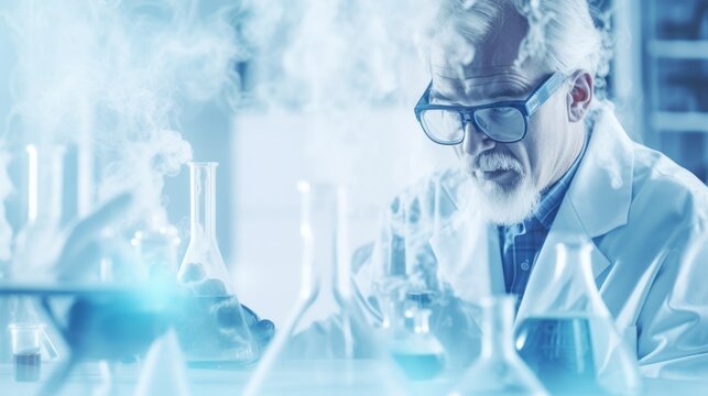 scientist and the laboratory, science, research, chemistry, chemist, chemical, medicine, lab, experiment, biology, technology, medical, technician