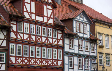 The Town of Bad Sooden Allendorf in the Werra Valley in Germany